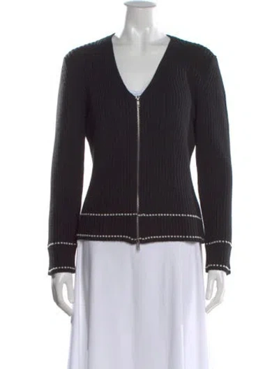 Pre-owned Marella V-neck Sweater In Black