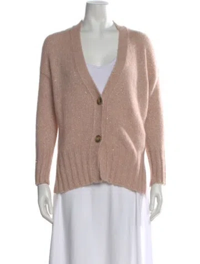 Pre-owned Marella V-neck Sweater W/ Tags In Pink