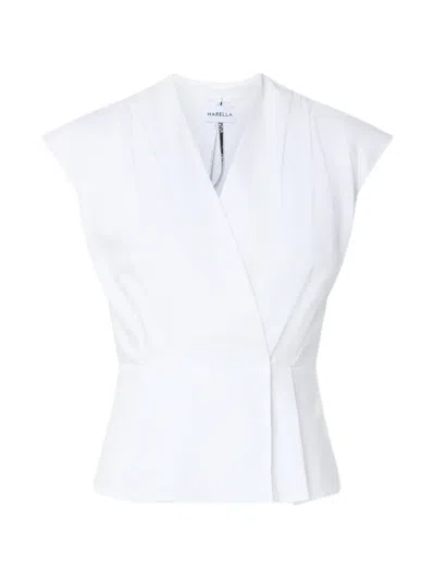 Marella V-neck Top In White