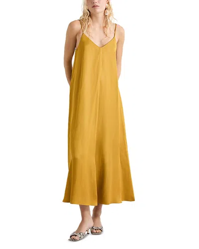 Marella Voliera Slip Dress In Yellow