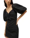 Marella Vosci V-neck Mini Dress In Black In Black