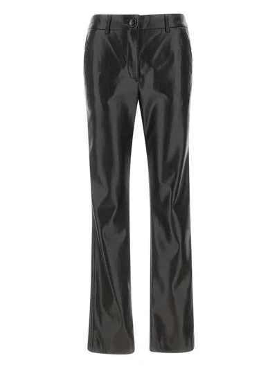 Marella Welt-pocket Trousers In Black