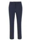 Marella Welt-pockets Pinstripe Trousers In Blue