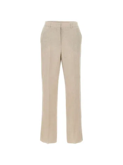 Marella Welt-pocket Trousers In Neutral