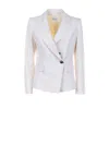 Marella White Single Breasted Jacket In White