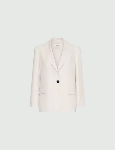 Marella White Woman Canvas Jacket