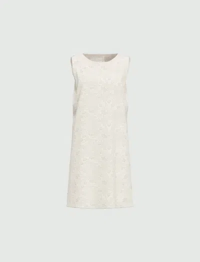 Marella White Woman Embroidered Dress