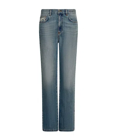 Marella Wide-leg Cross Denim Jeans
