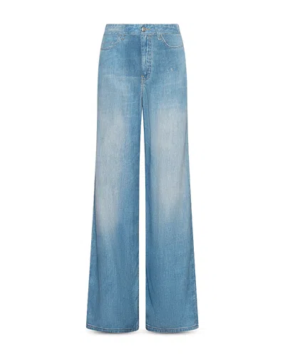 Marella Wide Leg Jeans In Delave Blue