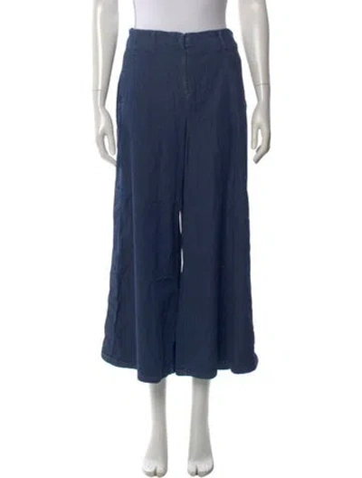 Pre-owned Marella Wide Leg Pants In Blue