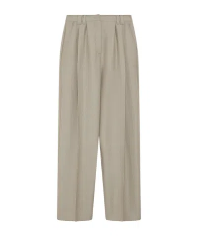 Marella Wide-leg Trousers In Gray