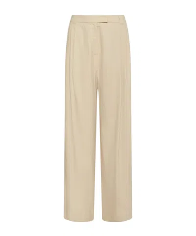 Marella Wide-fit Twill Trousers In Multi