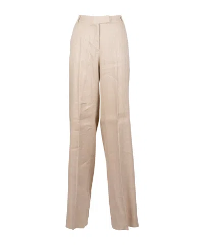 Marella Wide-leg Casual Pants In Gray