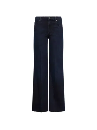 Marella Wide-leg Raw-cut Jeans In Blue