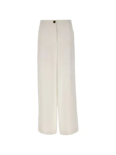 Marella Wide-leg Trousers In White