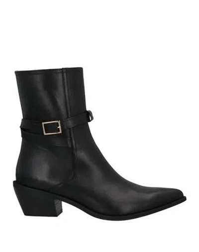 Marella Woman Ankle Boots Black Size 10 Soft Leather