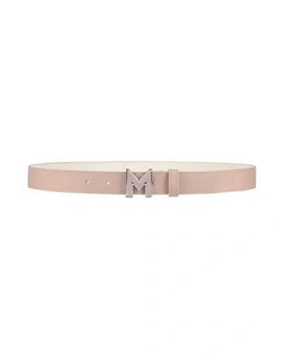 Marella Woman Belt Taupe Size Xl Cotton In Gray