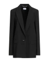 Marella Woman Blazer Black Size 12 Polyester, Viscose, Elastane