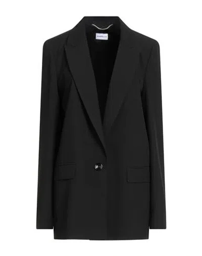Marella Woman Blazer Black Size 12 Polyester, Viscose, Elastane