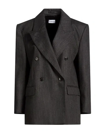 Marella Woman Blazer Charcoal Size 2 Wool In Gray
