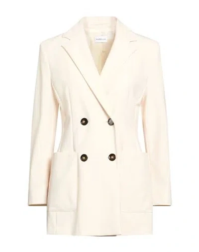 Marella Woman Blazer Cream Size 8 Polyester, Virgin Wool, Elastane In Pink