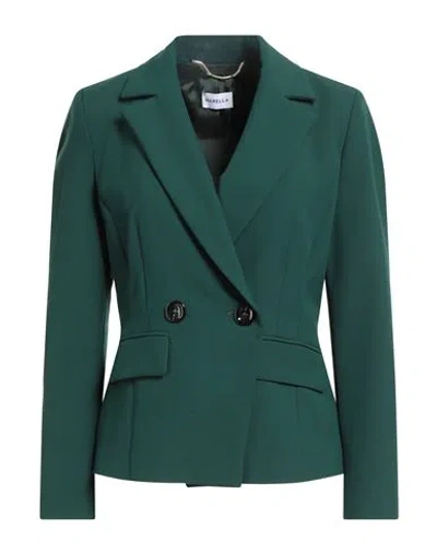 Marella Woman Blazer Dark Green Size 12 Polyester, Viscose, Elastane