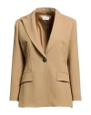 Marella Tailored Beige Fitted Jacket With Classic Button Closure In Neutral
