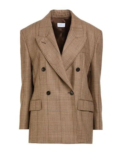 Marella Woman Blazer Taupe Size 2 Wool In Brown