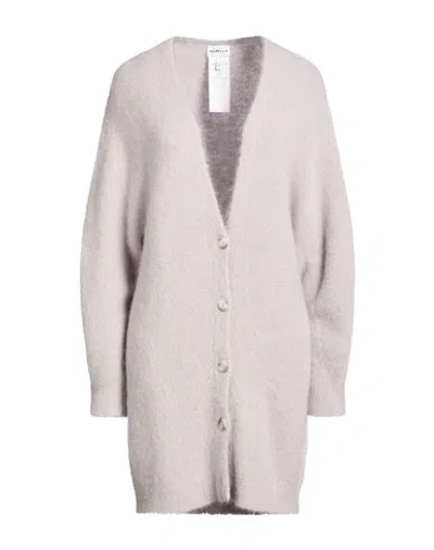 Marella Woman Cardigan Light Grey Size L Alpaca Wool, Polyamide, Wool, Elastane In Gray