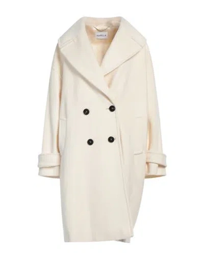 Marella Woman Coat Off White Size 12 Virgin Wool