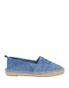 Marella Woman Espadrilles Azure Size 8 Textile Fibers In Blue