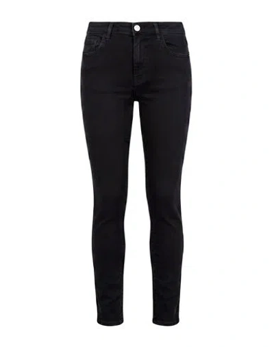Marella Woman Jeans Black Size 6 Cotton, Lyocell, Modal, Elastomultiester, Elastane