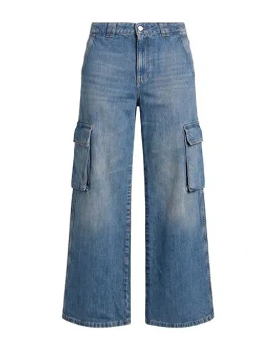Marella Woman Jeans Blue Size 0 Cotton