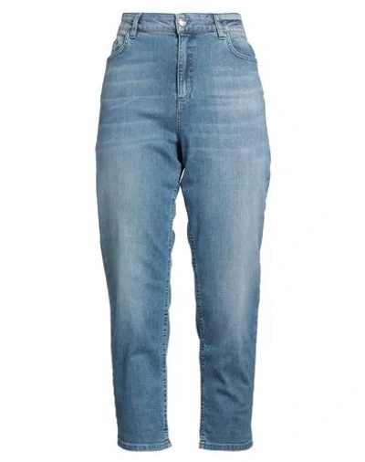Marella Woman Jeans Blue Size 10 Cotton, Elastane