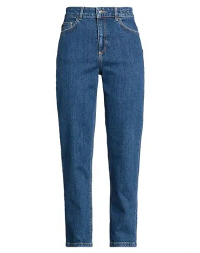 Marella Woman Jeans Blue Size 10 Cotton, Elastane