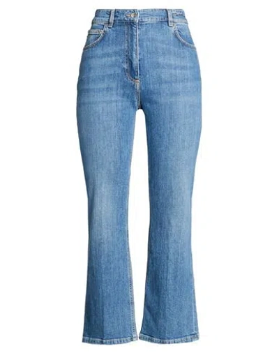 Marella Woman Jeans Blue Size 12 Cotton, Elastane