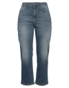 Marella Woman Jeans Blue Size 12 Cotton, Elastane In Blue