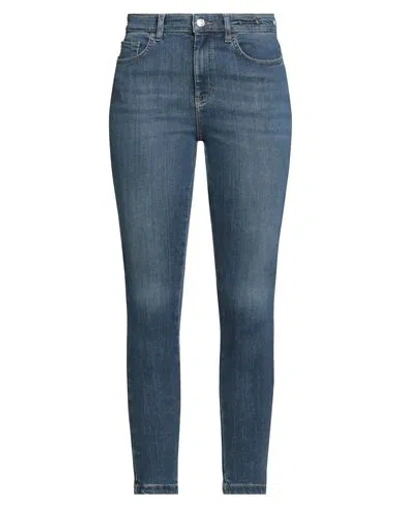 Marella Woman Jeans Blue Size 4 Cotton, Lyocell, Modal, Elastomultiester, Elastane