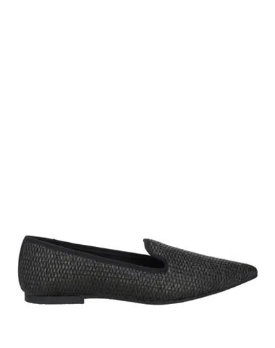 Marella Woman Loafers Black Size 6 Textile Fibers