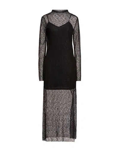 Marella Woman Maxi Dress Black Size Xl Polyamide, Elastane