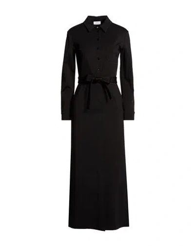 Marella Woman Maxi Dress Black Size Xxl Viscose, Polyamide, Elastane