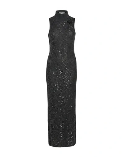 Marella Woman Maxi Dress Grey Size Xs Polyamide, Alpaca Wool, Wool In Gray