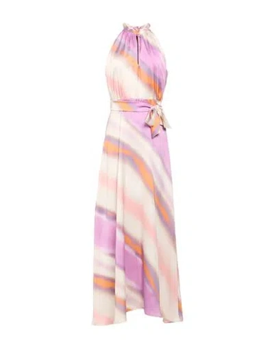 Marella Woman Maxi Dress Lilac Size 12 Polyester In Multi