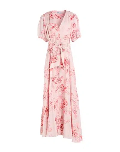 Marella Woman Maxi Dress Pink Size 8 Ramie