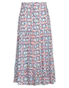 Marella Woman Maxi Skirt White Size 12 Cotton, Elastane In White