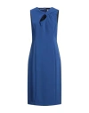 Marella Woman Midi Dress Blue Size 10 Polyester, Elastane