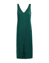 Marella Woman Midi Dress Dark Green Size 10 Polyester