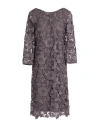 Marella Woman Midi Dress Lead Size 14 Viscose, Elastane