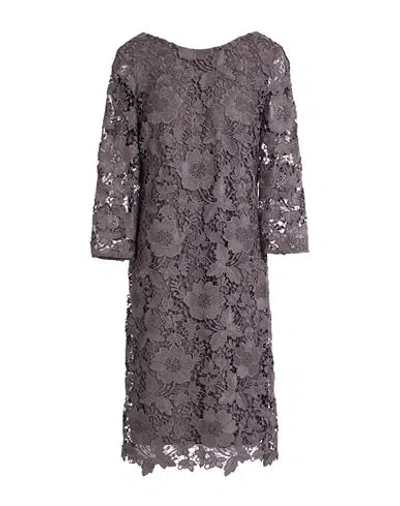 Marella Woman Midi Dress Lead Size 14 Viscose, Elastane