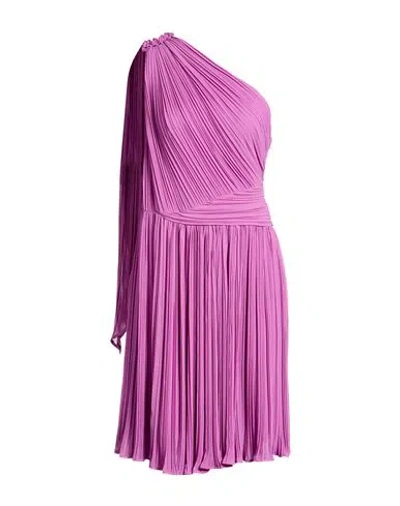 Marella Woman Midi Dress Mauve Size 10 Polyester In Purple